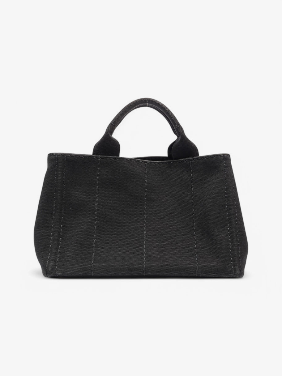Prada Canapa 2 Way Tote Black Canvas Image 4