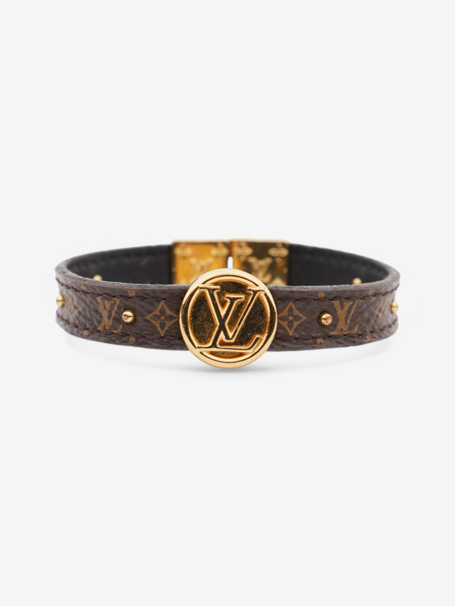 Louis Vuitton Circle Reversible Bracelet Monogram / Gold Coated Canvas 15cm (Small) Image 1