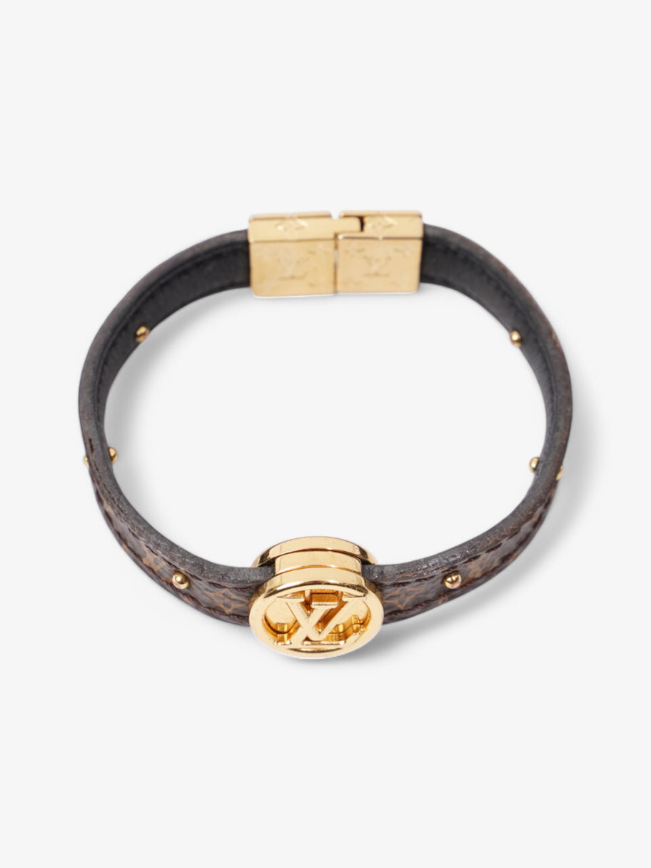 Louis Vuitton Circle Reversible Bracelet Monogram / Gold Coated Canvas 15cm (Small) Image 2
