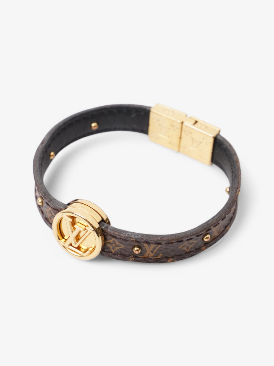Louis Vuitton Circle Reversible Bracelet Monogram / Gold Coated Canvas 15cm (Small) Image 3