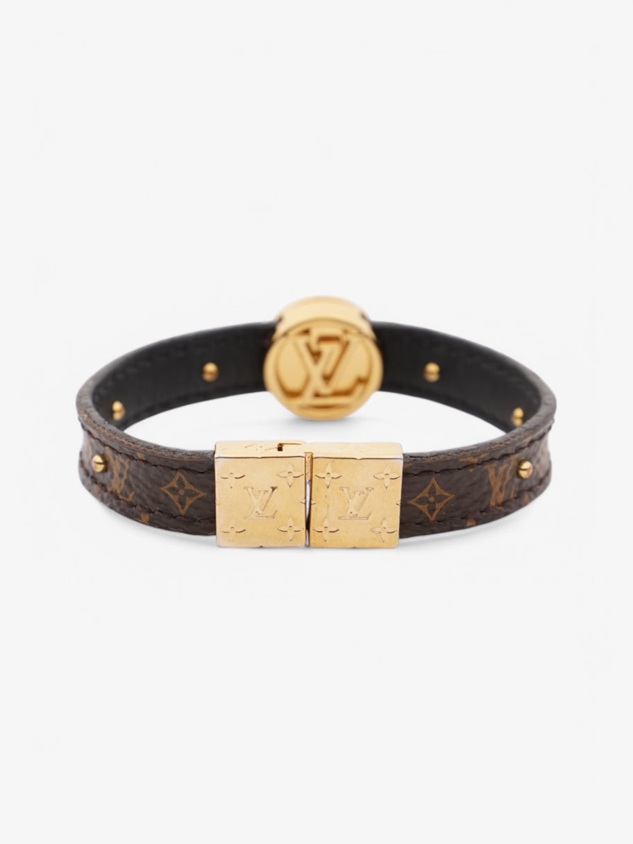 Louis Vuitton Circle Reversible Bracelet Monogram / Gold Coated Canvas 15cm (Small) Image 4