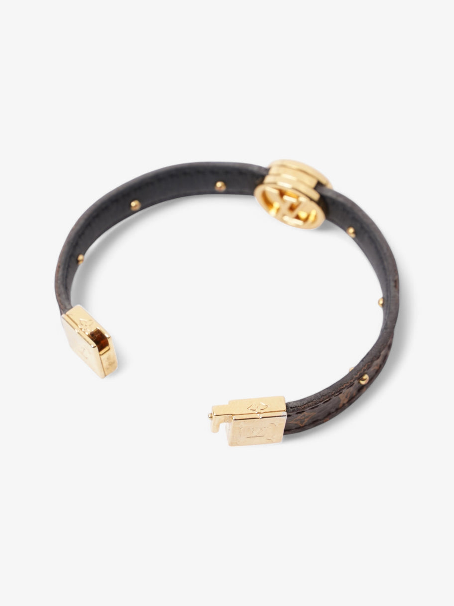Louis Vuitton Circle Reversible Bracelet Monogram / Gold Coated Canvas 15cm (Small) Image 5