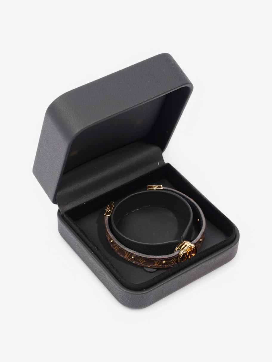 Louis Vuitton Circle Reversible Bracelet Monogram / Gold Coated Canvas 15cm (Small) Image 6