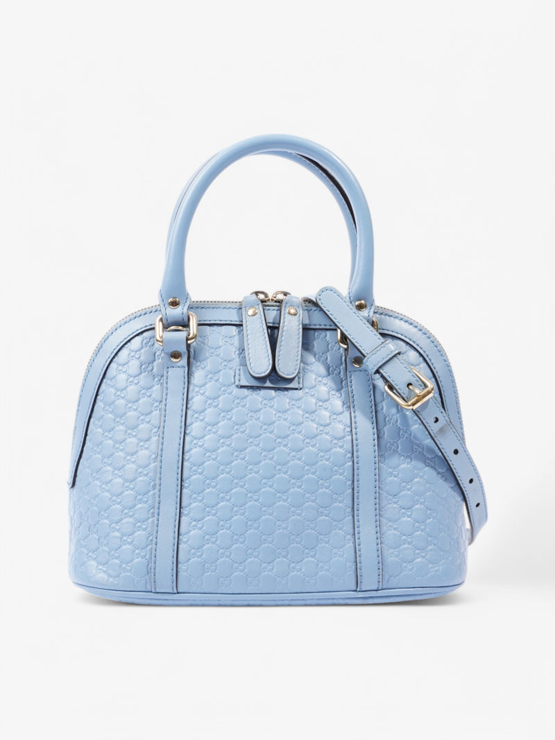  Gucci 2Way Handbag Blue Leather