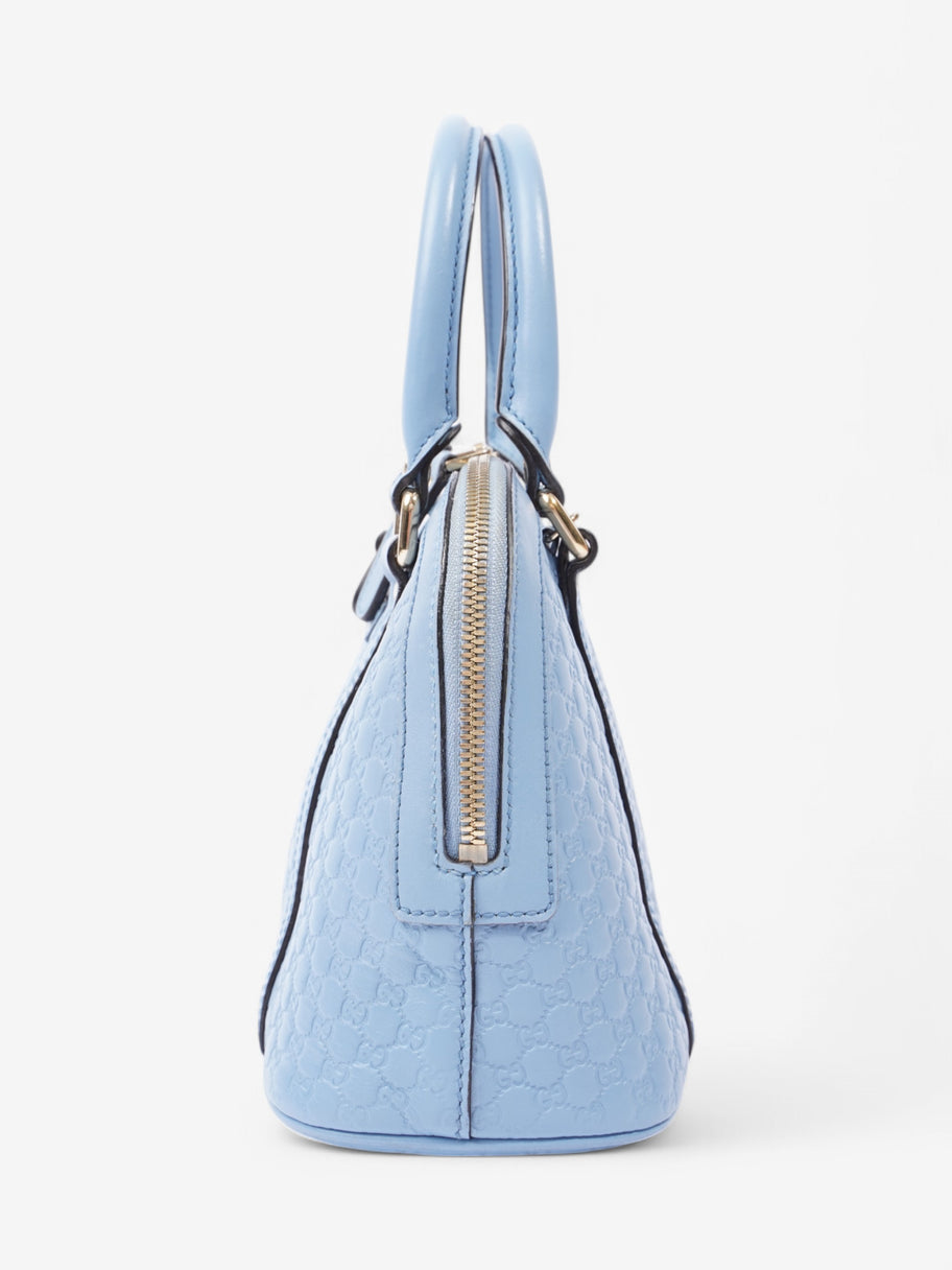 Gucci 2Way Handbag Blue Leather Image 3