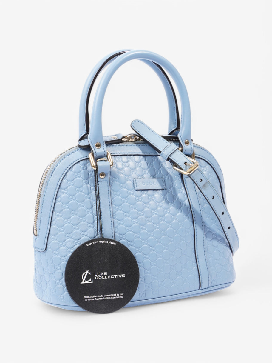 Gucci 2Way Handbag Blue Leather Image 9