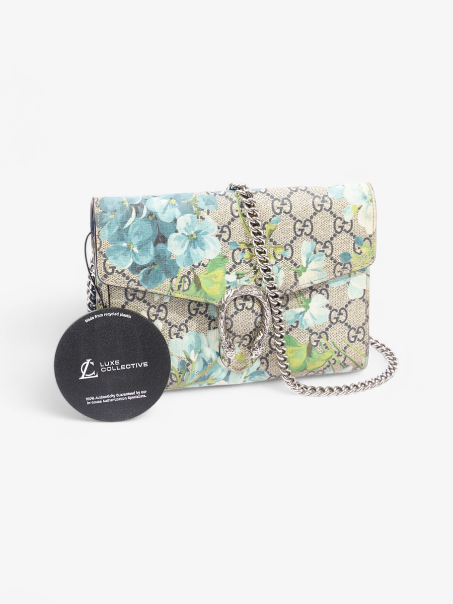 Gucci Dionysus Chain Wallet Supreme / Blue Coated Canvas Image 9
