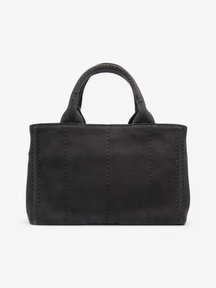 Prada Canapa 2 Way Tote Black Canvas Image 4