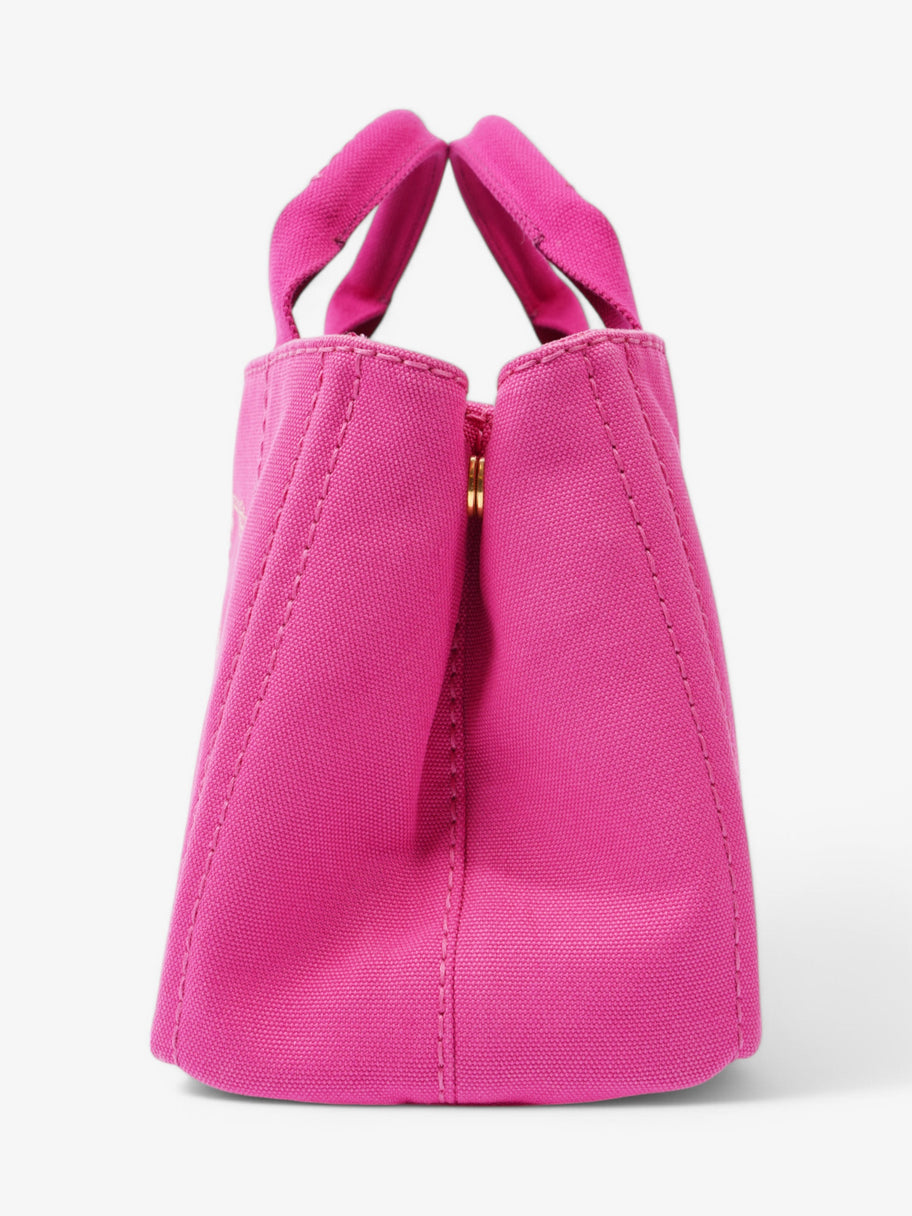 Prada 2 Way Handbag Pink Canvas Image 3