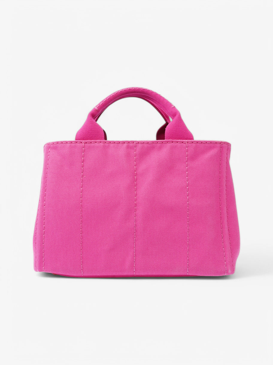 Prada 2 Way Handbag Pink Canvas Image 4