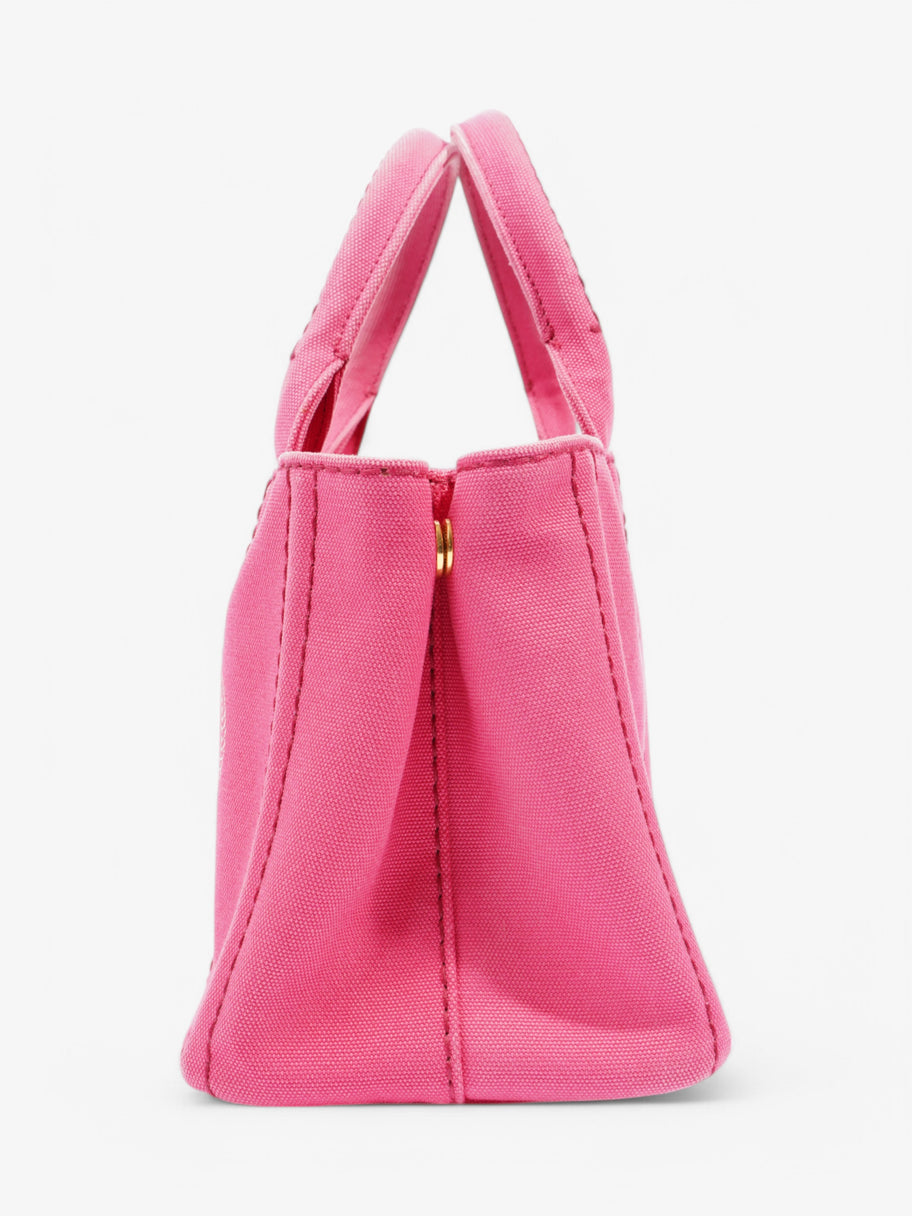 Prada Canapa Tote Pink Canvas Image 3