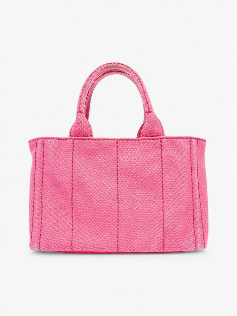 Prada Canapa Tote Pink Canvas Image 4