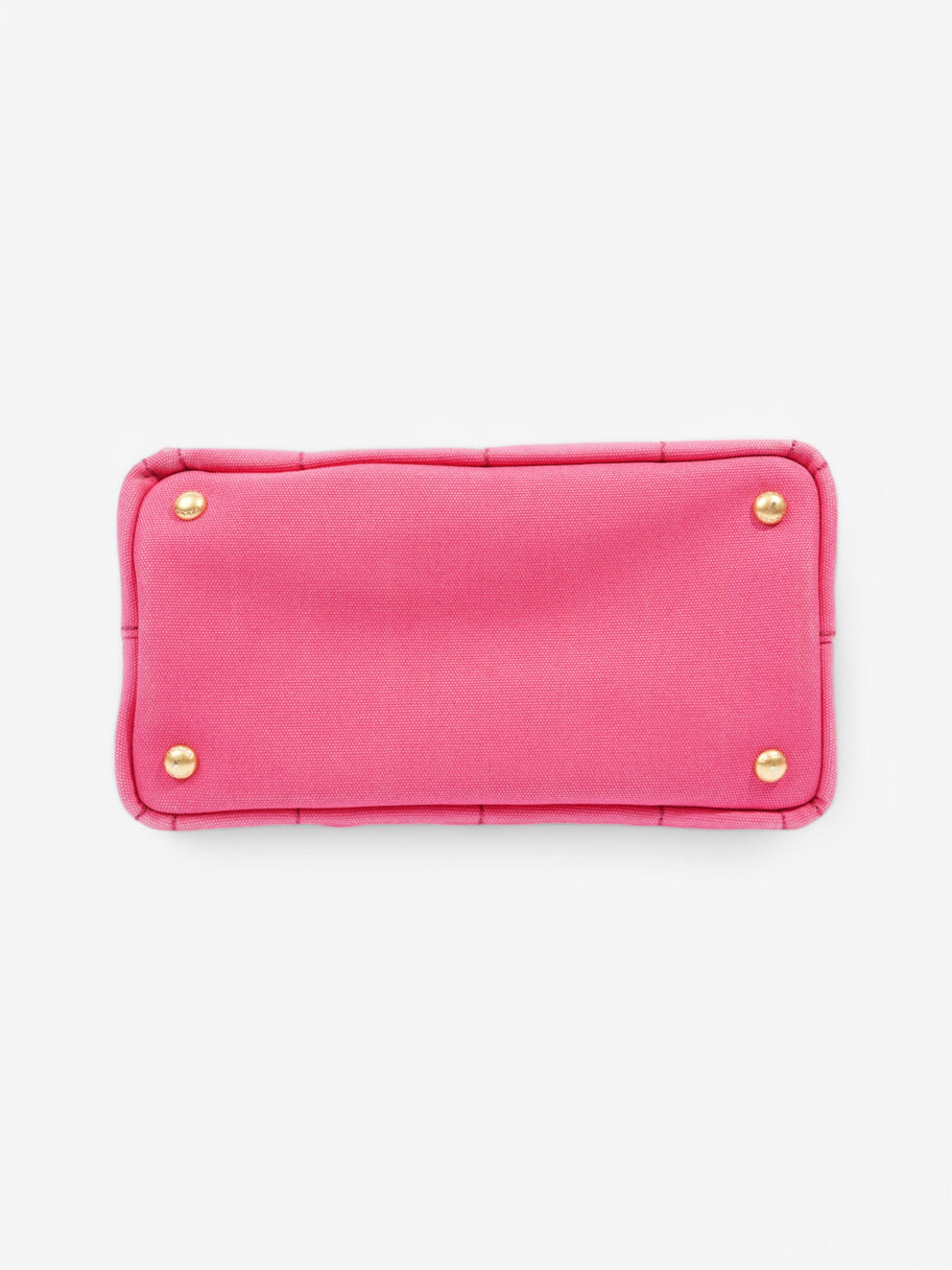 Prada Canapa Tote Pink Canvas Image 6