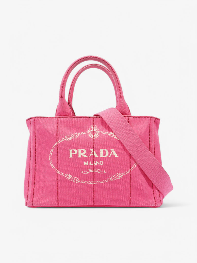  Prada Canapa Tote Pink Canvas