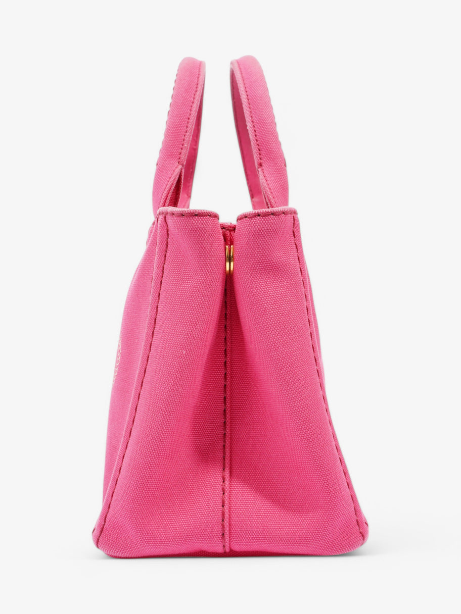 Prada Canapa Tote Pink Canvas Image 3