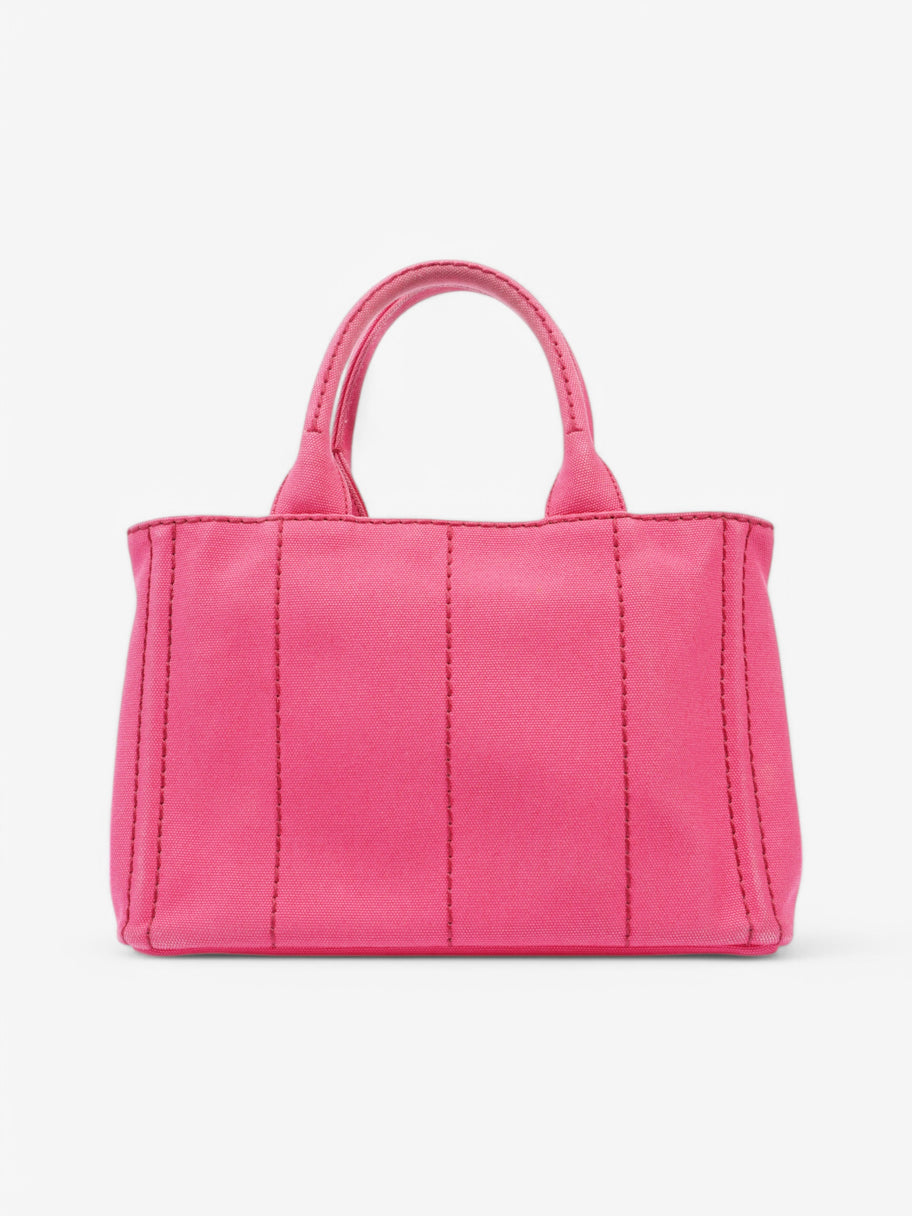 Prada Canapa Tote Pink Canvas Image 4