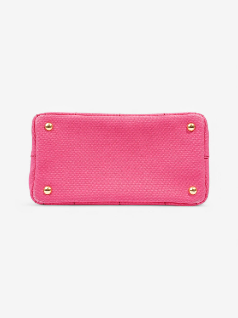 Prada Canapa Tote Pink Canvas Image 6