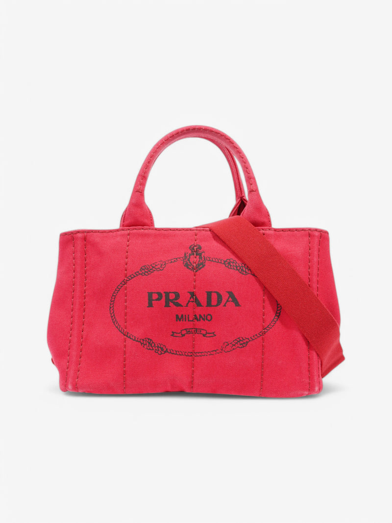  Prada Canapa Tote Red Canvas