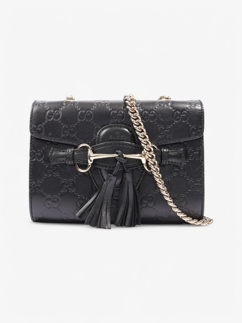  Gucci Emily Black Leather