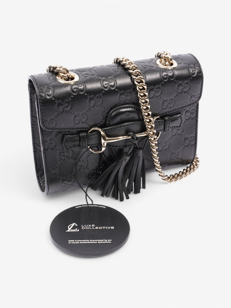 Gucci Emily Black Leather Image 10
