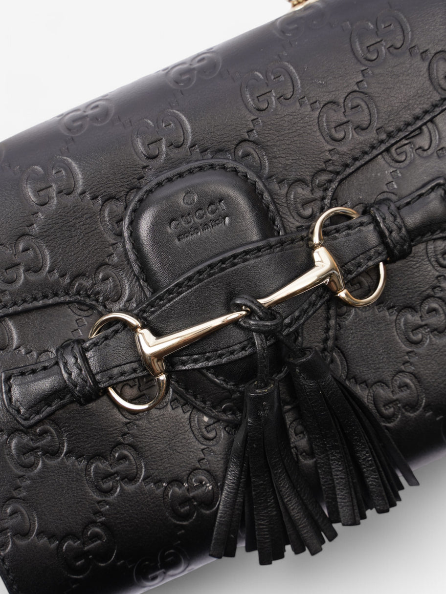 Gucci Emily Black Leather Image 8