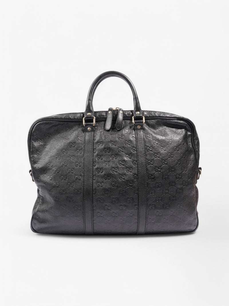  Gucci Briefcase Black Leather