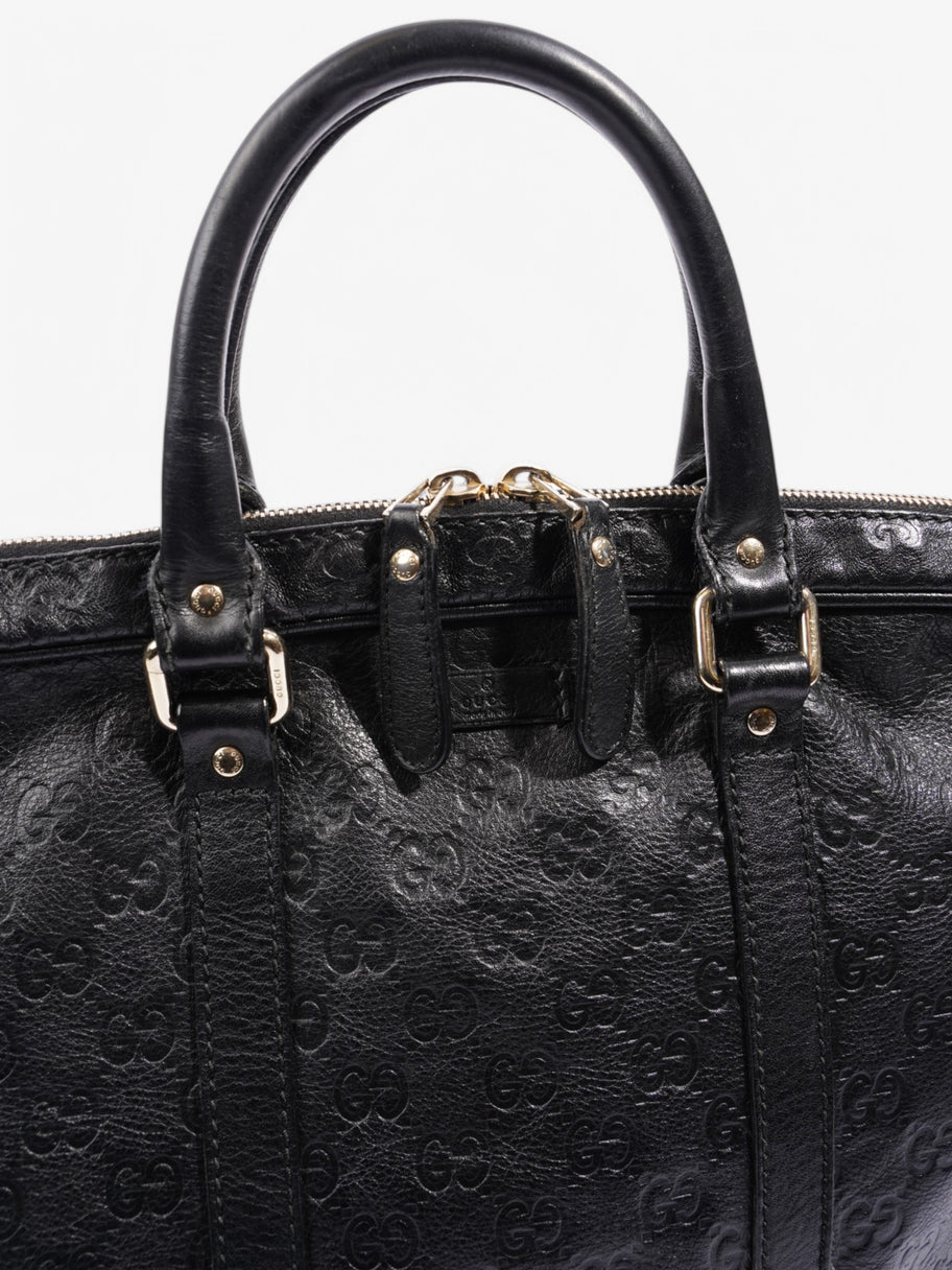 Gucci Briefcase Black Leather Image 7