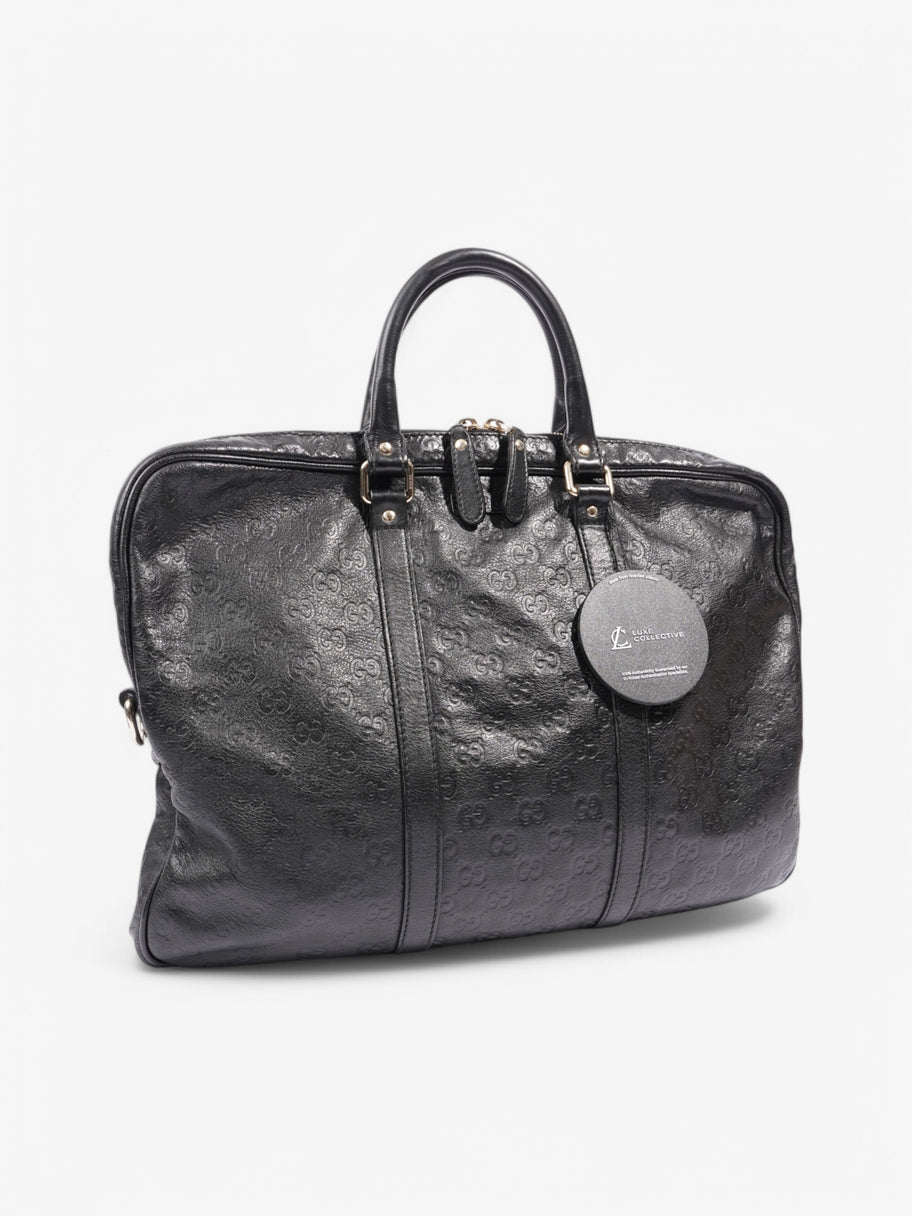 Gucci Briefcase Black Leather Image 9