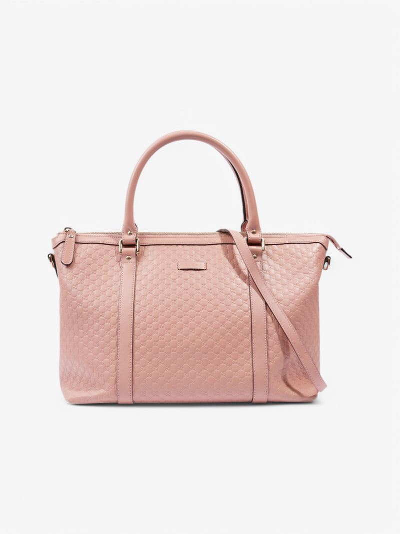  Gucci 2Way Tote Pink Leather