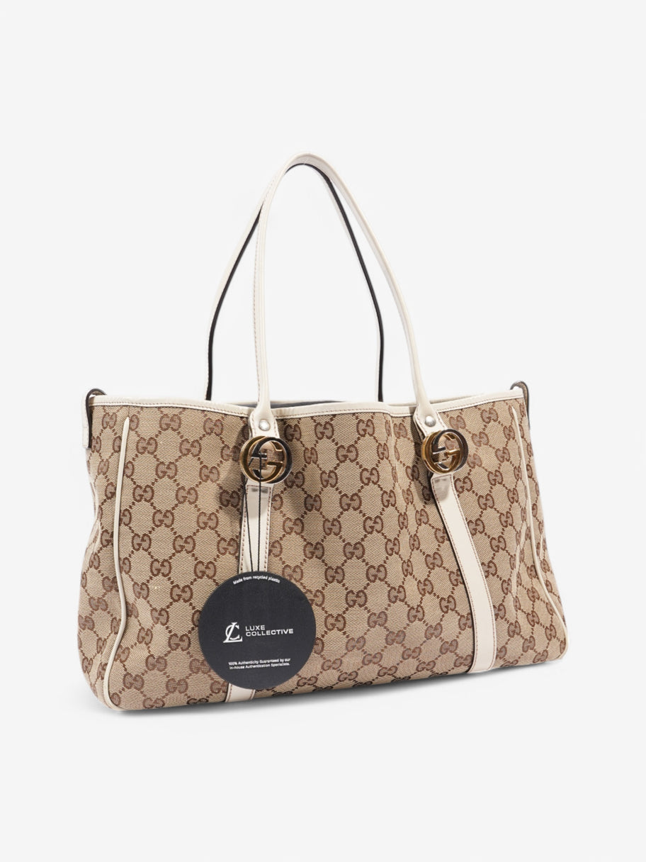 Gucci GG Shoulder Bag Supreme / Cream Canvas Image 10