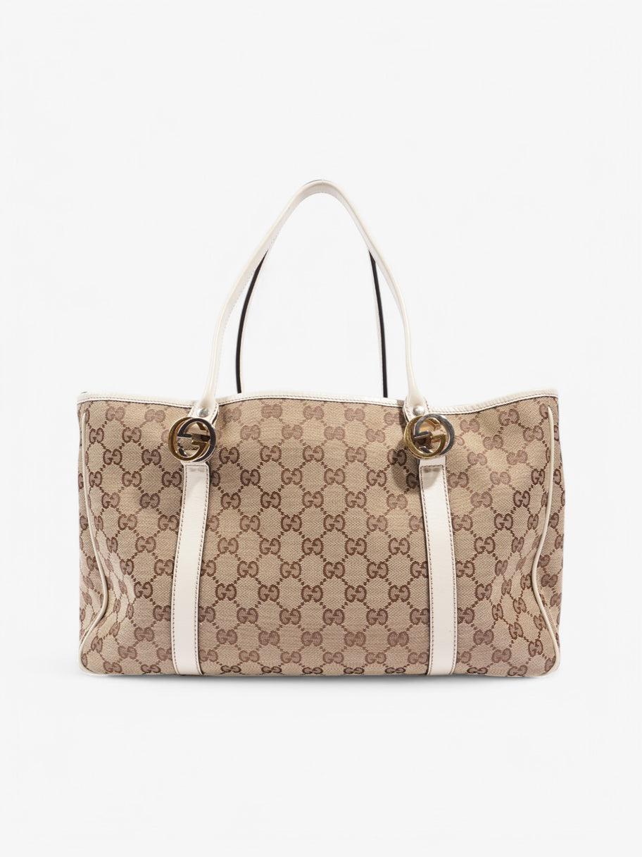 Gucci GG Shoulder Bag Supreme / Cream Canvas Image 4