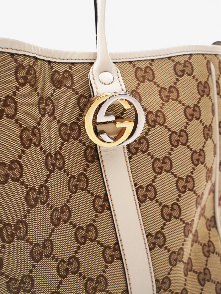 Gucci GG Shoulder Bag Supreme / Cream Canvas Image 7