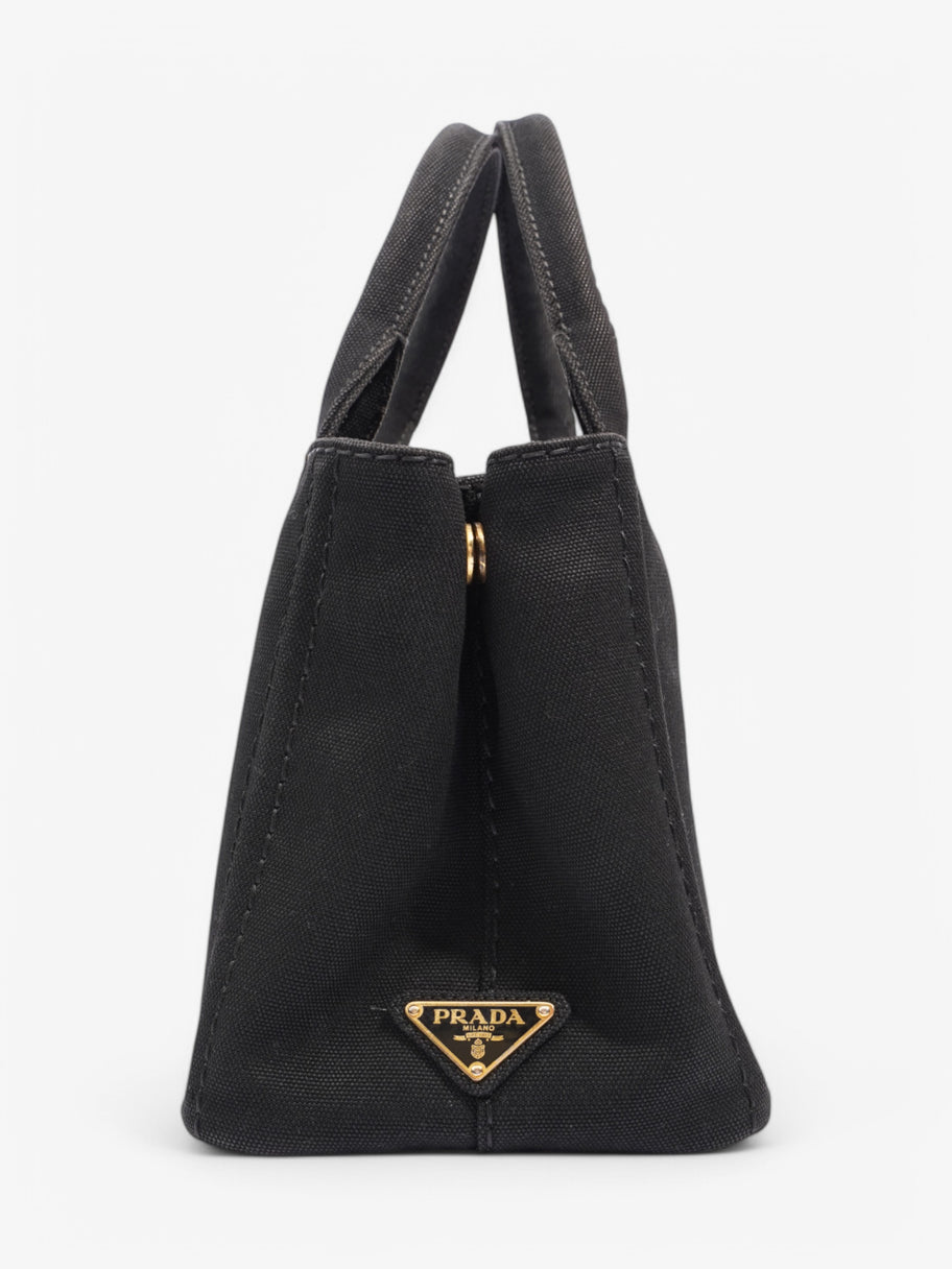 Prada 2 Way Handbag Black Canvas Image 5