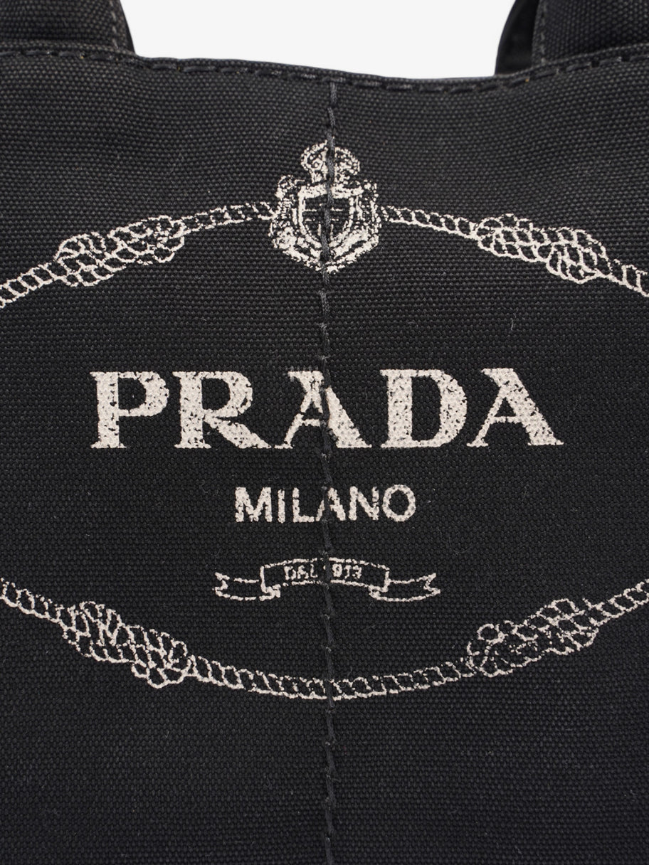 Prada 2 Way Handbag Black Canvas Image 7