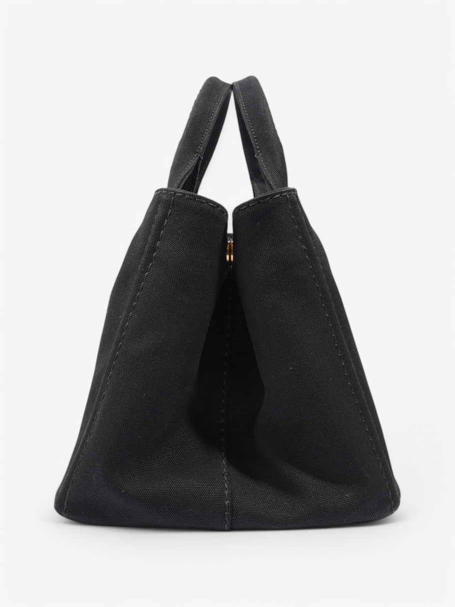 Prada 2 Way Handbag Black Canvas Image 3