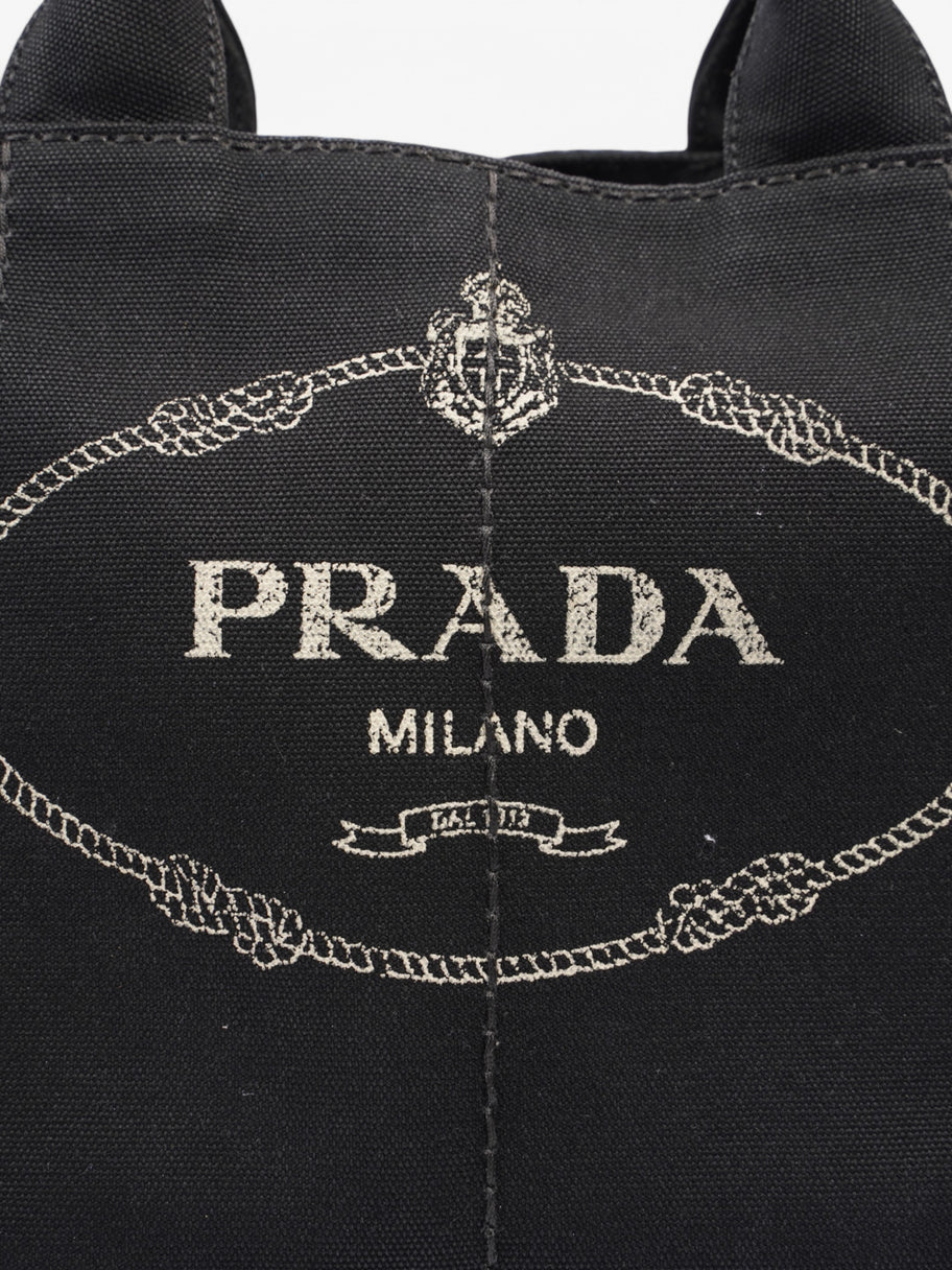 Prada 2 Way Handbag Black Canvas Image 7