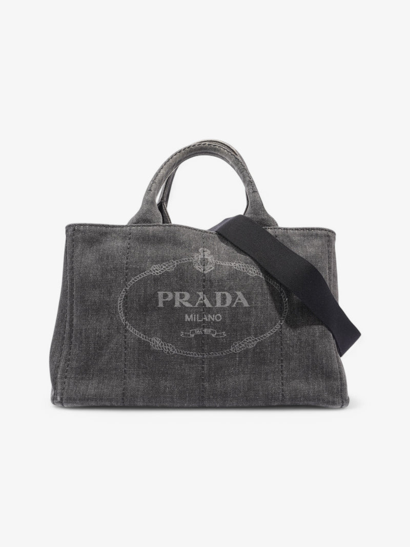  Prada 2 Way Handbag Black Denim
