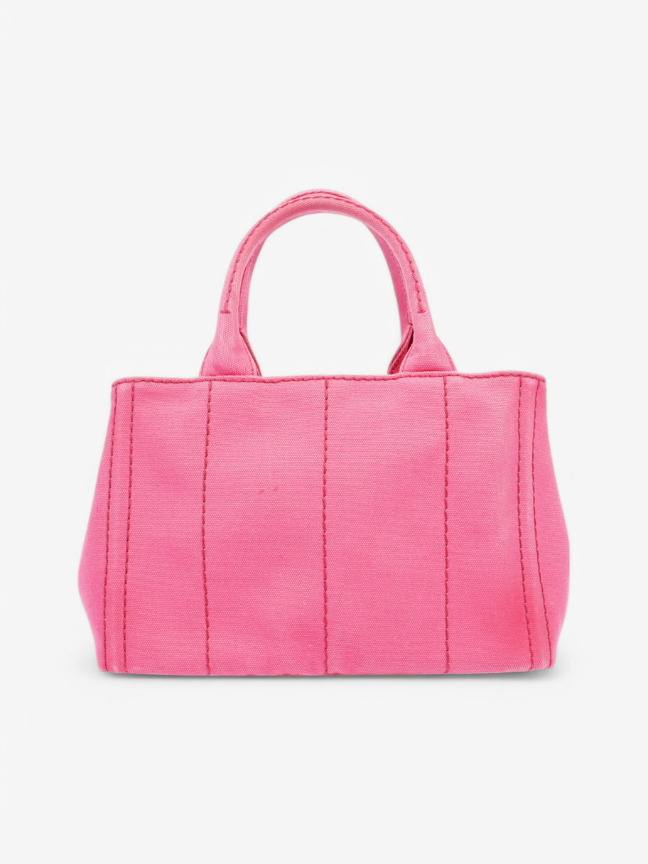 Prada Canapa Tote Pink Cotton Image 4