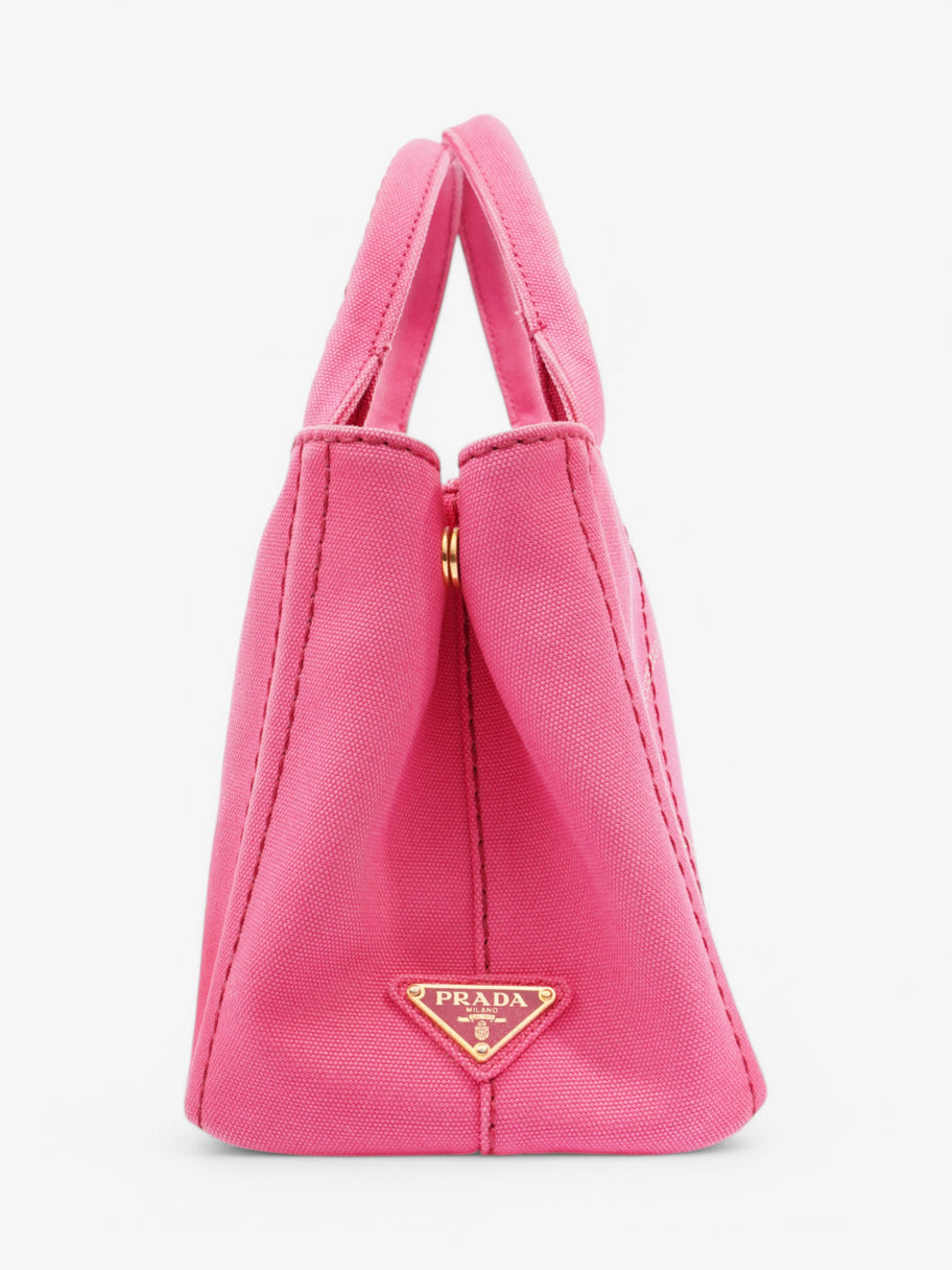 Prada Canapa Tote Pink Cotton Image 5