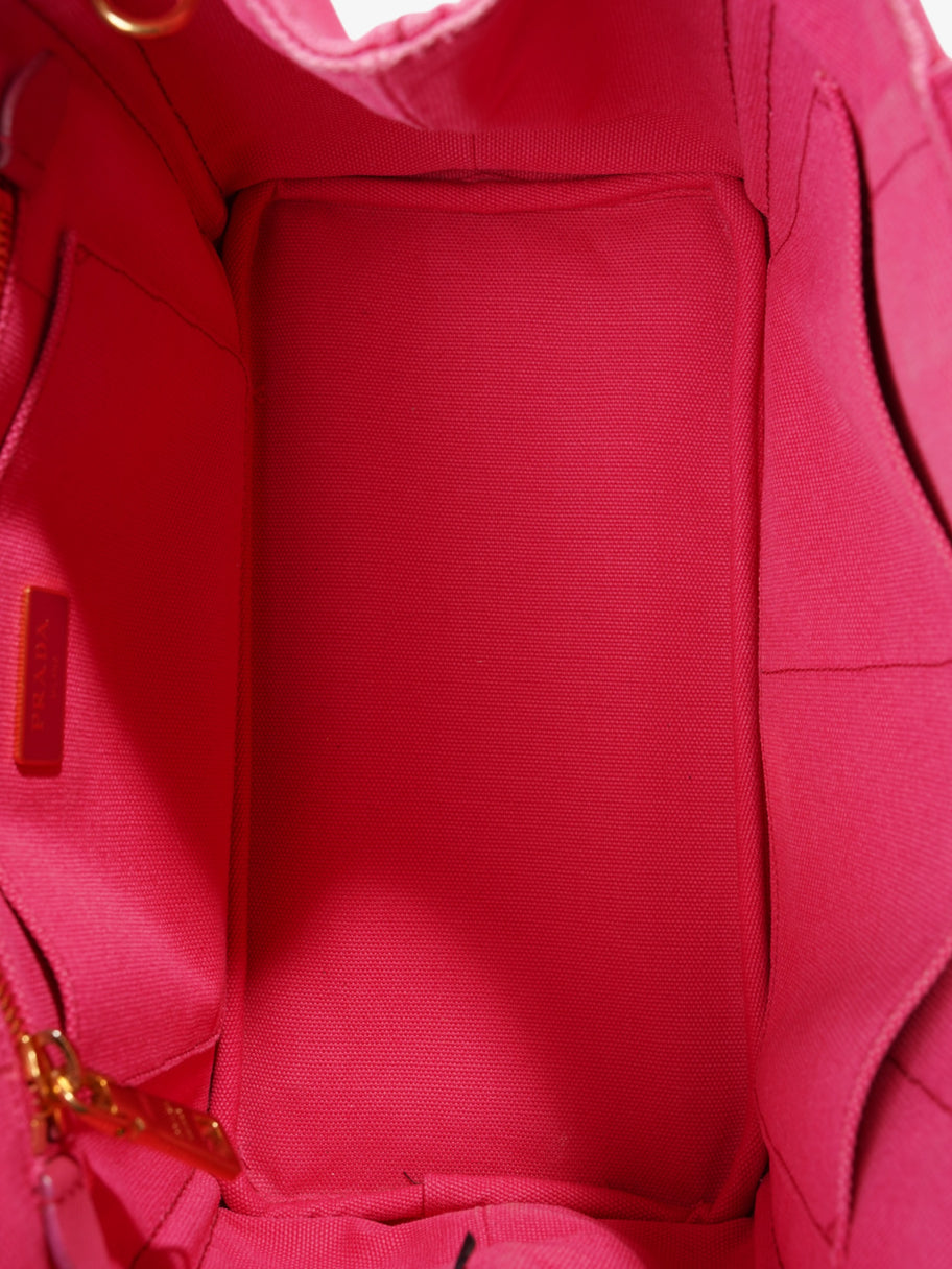 Prada Canapa Tote Pink Cotton Image 8