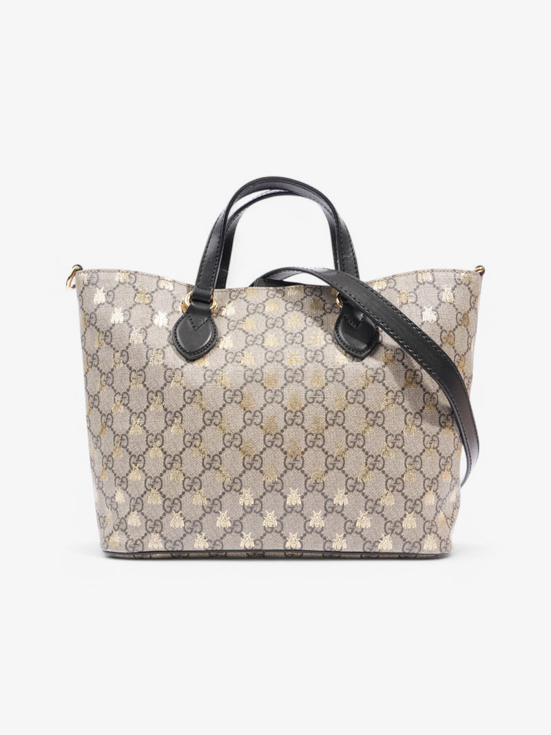  Gucci 2Way Handbag Supreme / Bee Coated Canvas