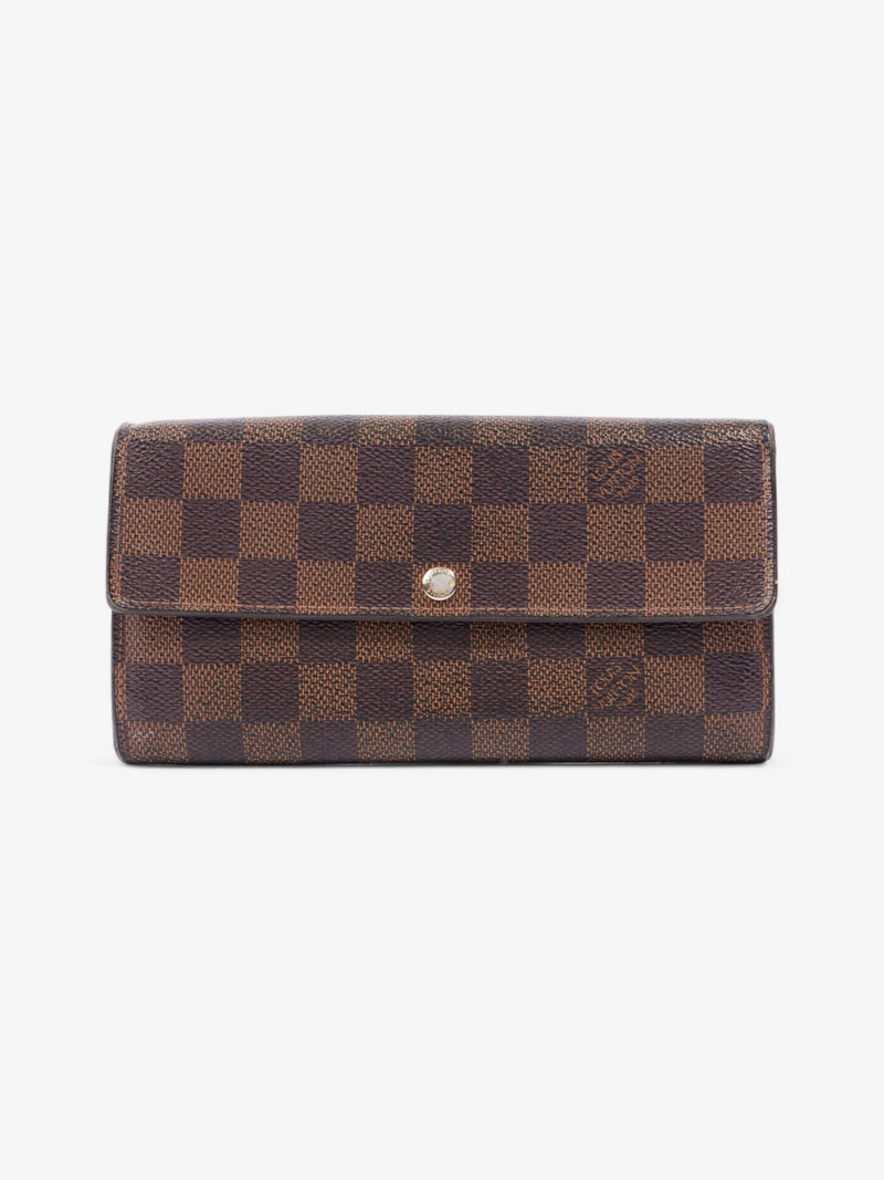  Louis Vuitton Sarah Wallet Damier Ebene Coated Canvas
