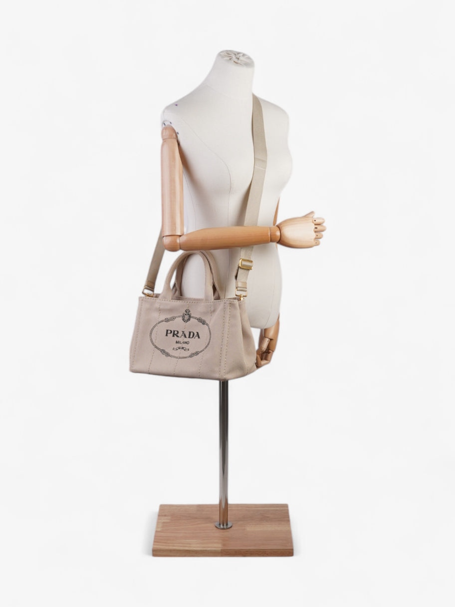 Prada Canapa Tote Beige Canvas Image 2