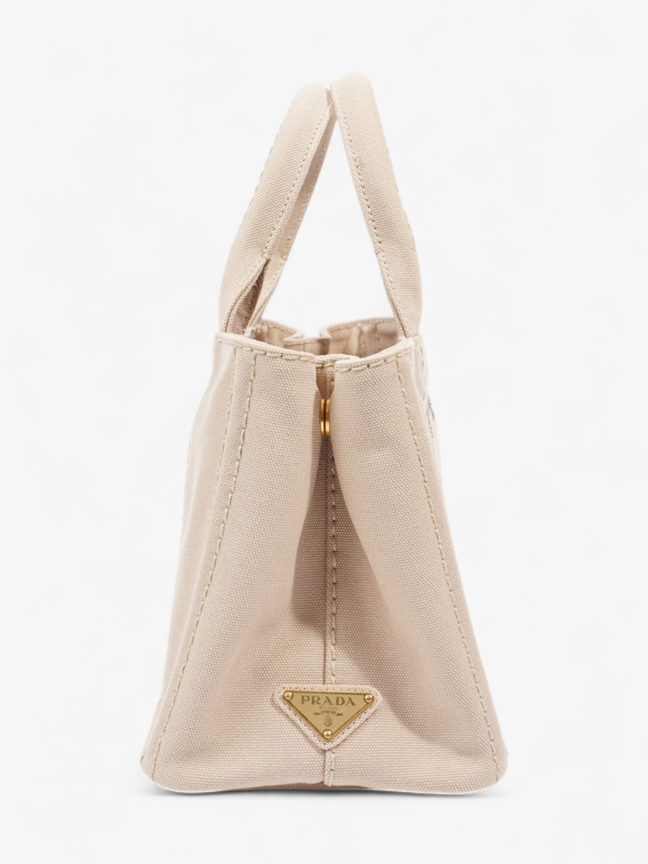 Prada Canapa Tote Beige Canvas Image 5