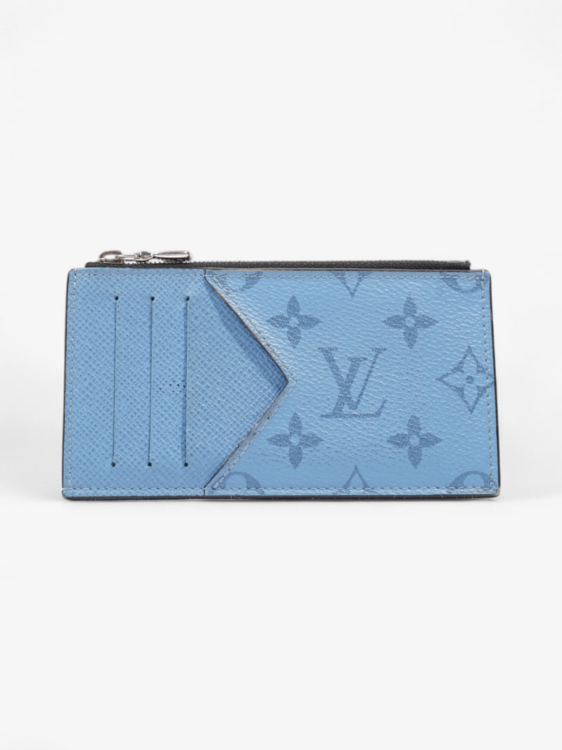  Louis Vuitton Card Holder Blue Leather