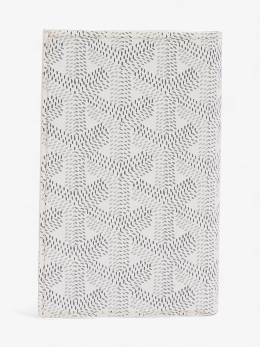 Goyard Saint Pierre Card Wallet White  / Grey Leather Image 2