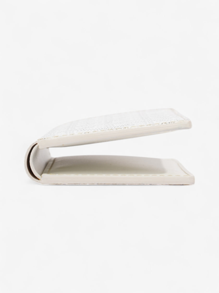Goyard Saint Pierre Card Wallet White  / Grey Leather Image 3
