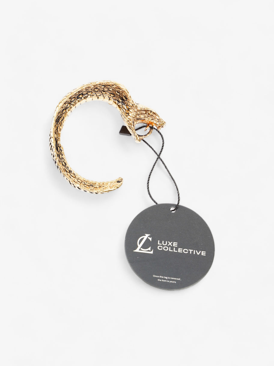 Saint Laurent Anamalier Cobra Cuff Bracelet  Gold Brass Image 6