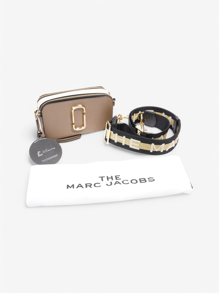 Marc Jacobs Snapshot Bag Brown / White / Black Canvas Image 9