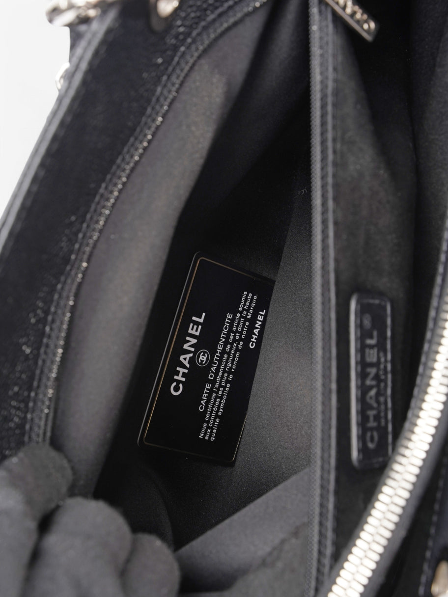 Chanel Grand Shopping Tote Black Caviar Leather Image 10